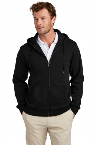 Custom Printed Brooks Brothers Double-Knit Full-Zip Hoodie - BB18208 